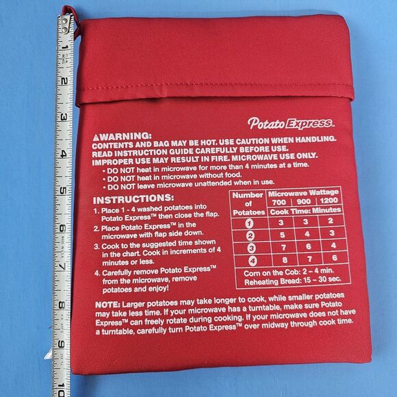 2 - As Seen On TV Potato Express Microwave Potato Cooker Bags NEW Gadget Cooking - Picture 9 of 16
